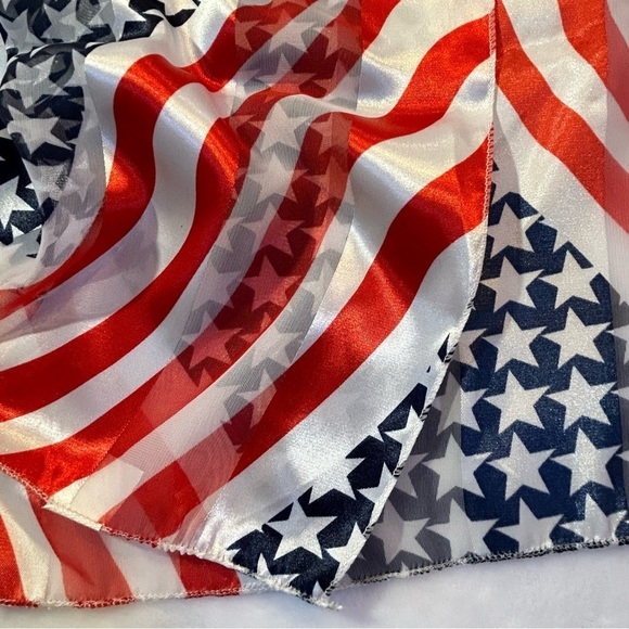 Lot of 2 Vintage Americana Patriotic USA Army Scarves - Picture 10 of 11